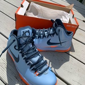 Nike Kevin Durant 5 Ice Blue Total Orange